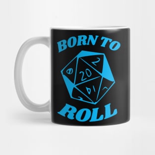 DnD Born to Roll D20 Mug